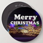 Frohe Weihnachten und ein glückliches neues Jahr G Button (Vorne & Hinten)