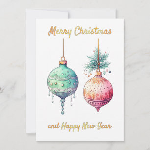 Frohe Weihnachten und ein glückliches Neues Jahr G Einladung