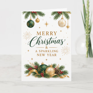 Frohe Weihnachten und ein glückliches neues Jahr G Karte