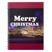 Frohe Weihnachten und ein glückliches neues Jahr G Notizblock (Vorderseite)