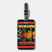 Frohe Weihnachten und ein glückliches neues Jahr Gepäckanhänger (Vorderseite vertikal)