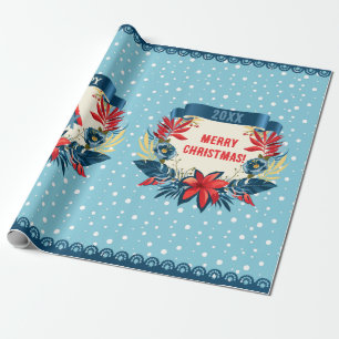 Frohe Weihnachten und ein glückliches neues Jahr!  Geschenkpapier