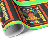 Frohe Weihnachten und ein glückliches neues Jahr Geschenkpapier (Rolleneckpunkt)