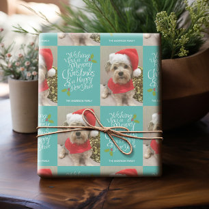 Frohe Weihnachten und ein glückliches neues Jahr - Geschenkpapier