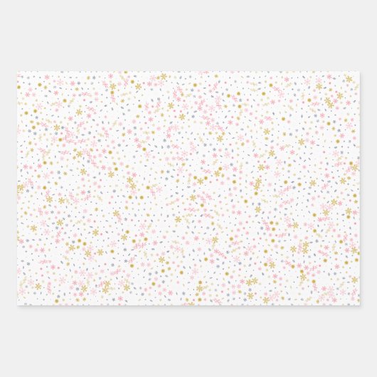 Frohe Weihnachten und ein glückliches neues Jahr! Geschenkpapier Set (Vorderseite 3)