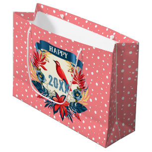Frohe Weihnachten und ein glückliches neues Jahr!  Große Geschenktüte
