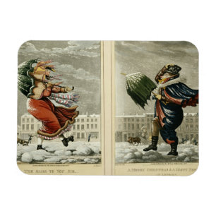 Frohe Weihnachten und ein glückliches neues Jahr i Magnet