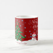 Frohe Weihnachten und ein glückliches neues Jahr! Kaffeetasse (Mittel)