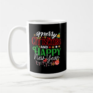 Frohe Weihnachten und ein glückliches neues Jahr Kaffeetasse