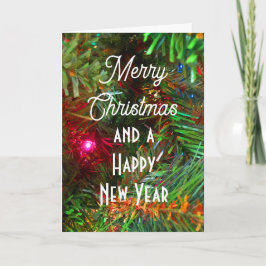 Frohe Weihnachten und ein glückliches neues Jahr Karte