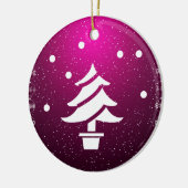 Frohe Weihnachten und ein glückliches neues Jahr! Keramik Ornament (Links)