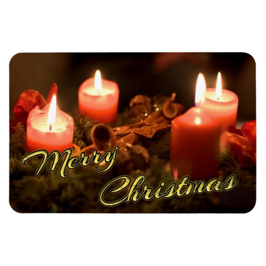 Frohe Weihnachten und ein glückliches neues Jahr! Magnet (Horizontal)