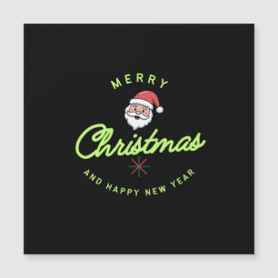 Frohe Weihnachten und ein glückliches neues Jahr Magnetkarte