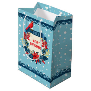 Frohe Weihnachten und ein glückliches neues Jahr!  Mittlere Geschenktüte