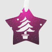 Frohe Weihnachten und ein glückliches neues Jahr! Ornament (Rückseite)