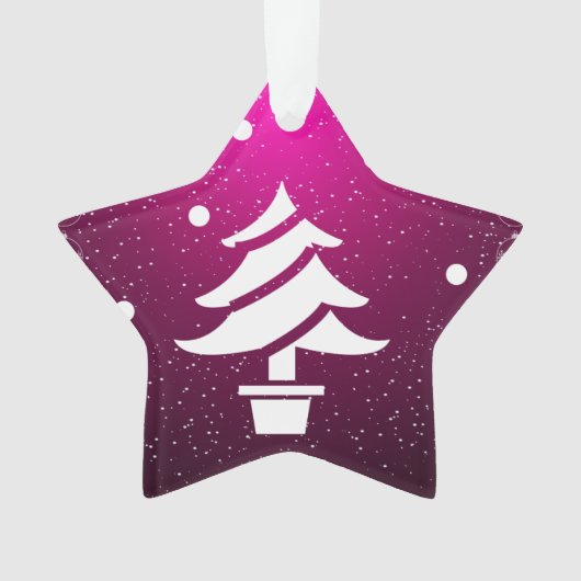 Frohe Weihnachten und ein glückliches neues Jahr! Ornament (Vorderseite)