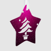 Frohe Weihnachten und ein glückliches neues Jahr! Ornament (Vorderseite)