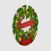 Frohe Weihnachten und ein glückliches neues Jahr! Ornament (Vorderseite)