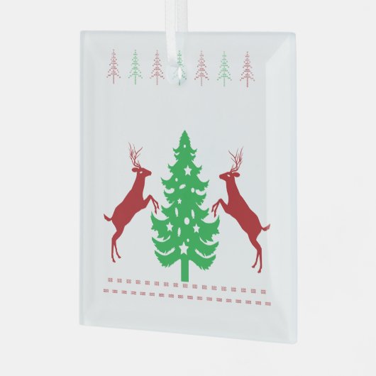 Frohe Weihnachten und ein glückliches neues Jahr! Ornament Aus Glas (Vorderseite links)