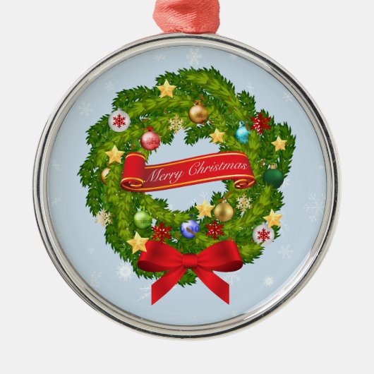 Frohe Weihnachten und ein glückliches neues Jahr! Ornament Aus Metall (Vorne)