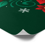 Frohe Weihnachten und ein glückliches neues Jahr P Poster (Ecke)