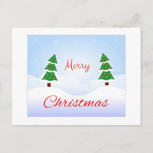 Frohe Weihnachten und ein glückliches neues Jahr! Postkarte