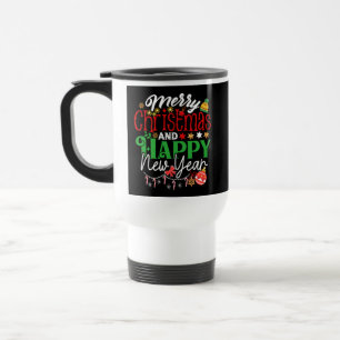 Frohe Weihnachten und ein glückliches neues Jahr Reisebecher