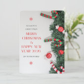 Frohe Weihnachten und ein glückliches neues Jahr S (Stehend Vorderseite)