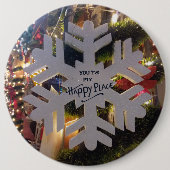 Frohe Weihnachten und ein glückliches neues Jahr S Button (Vorderseite)