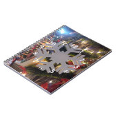 Frohe Weihnachten und ein glückliches neues Jahr S Notizblock (Linke Seite)