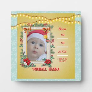 Frohe Weihnachten und ein glückliches neues Jahr v Fotoplatte