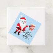 Frohe Weihnachten und ein Mohnjahr Popcorn Geschenkanhänger (Beispiel)