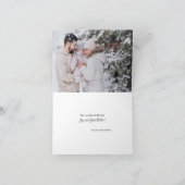 Frohe Weihnachten und eine glückliche Neujahrskart (Innenseite)