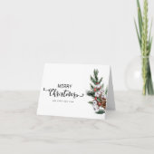 Frohe Weihnachten und Foto Gruß Weihnachtskarte (Vorderseite)