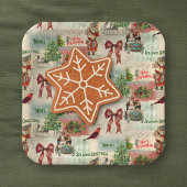 Frohe Weihnachten und Frohe Festtage Pappteller