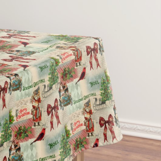 Frohe Weihnachten und Frohe Festtage Tischdecke (Beispiel)