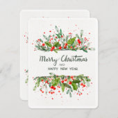 FROHE WEIHNACHTEN UND FROHES NEUES JAHR (Vorne/Hinten)