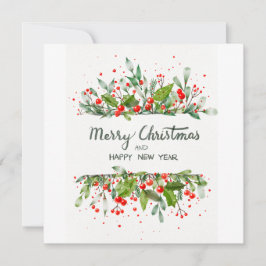 FROHE WEIHNACHTEN UND FROHES NEUES JAHR EINLADUNG