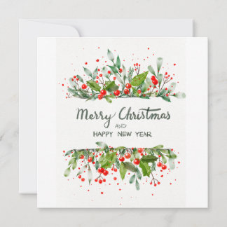 FROHE WEIHNACHTEN UND FROHES NEUES JAHR EINLADUNG