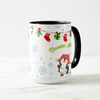 Frohe Weihnachten und frohes neues Jahr Pinguine Tasse
