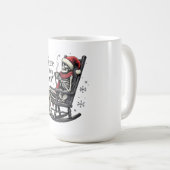 Frohe Weihnachten und frohes Verschwinden Kaffeetasse (VorderseiteRechts)