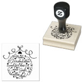 Frohe Weihnachten und für das neue Jahr Gummistempel (Stempel)