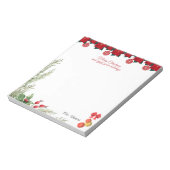 Frohe Weihnachten und genießen Sie Ihren Urlaub Notizblock (Rotiert)