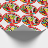 Frohe Weihnachten und Glück 8 Jahre Geschenkpapier (Ecke)