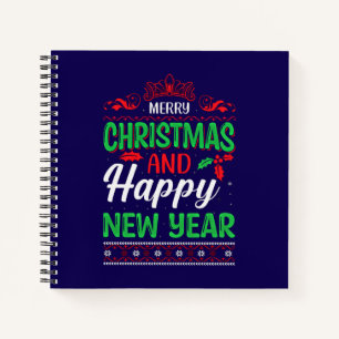 Frohe Weihnachten und Glück im neuen Jahr 61064 Ho Notizblock