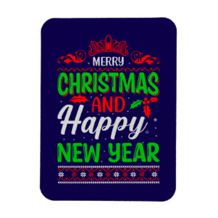 Frohe Weihnachten und Glück im neuen Jahr 61064 Magnet