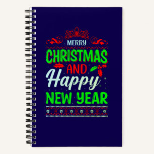 Frohe Weihnachten und Glück im neuen Jahr 61064 Notizblock