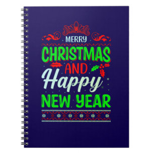 Frohe Weihnachten und Glück im neuen Jahr 61064 Notizblock