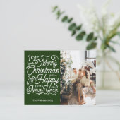 Frohe Weihnachten und Glück im neuen Jahr | Ein Fo (Stehend Vorderseite)