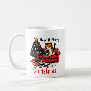 Frohe Weihnachten und Glück im neuen Jahr   Feiert Kaffeetasse